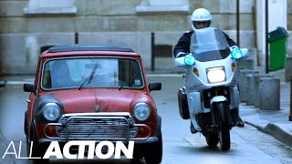 Mini Cooper Car Chase | The Bourne Identity | All Action