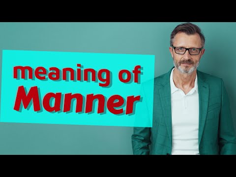 Video: Wat beteken manierlose betekenis?