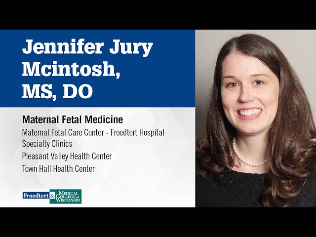 Watch Dr. Jennifer Jury Mcintosh, obstetrician/gynecologist on YouTube.