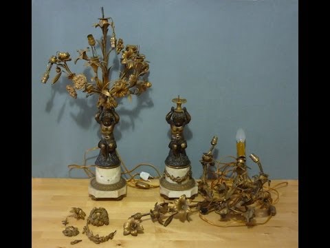 Restoring two antique lamps part-1