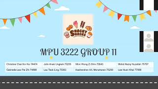 G11 Group Assignment MPU3222 2020