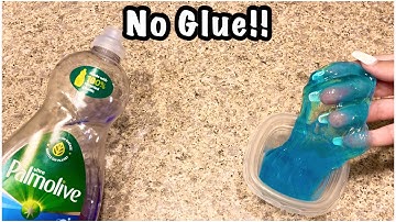 How To Make Quick And Easy No Glue Dish Soap Slime!!
