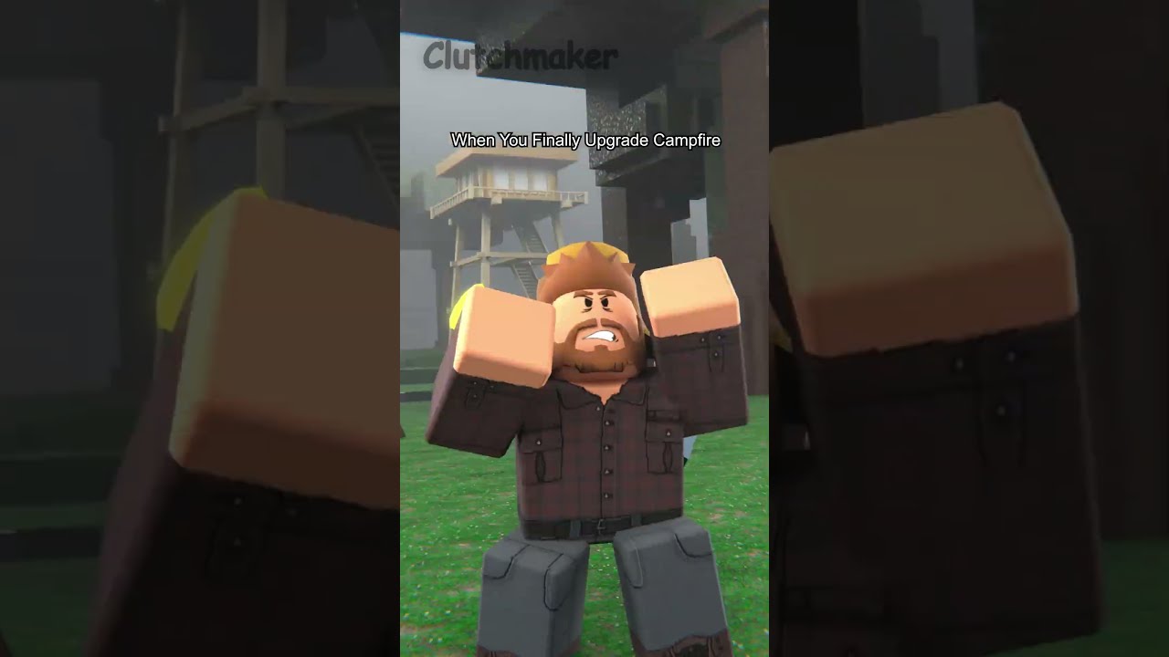 When You Finally Upgrade Your Campfire In 99 Nights The Forest 