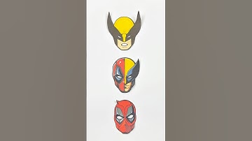 Deadpool wolverine paper art diy / bye bye bye deadpool#art #deadpool #deadpool3