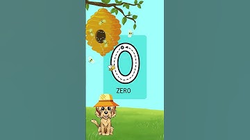 Trace the Number 0 with the Honey Bee! 🐝
