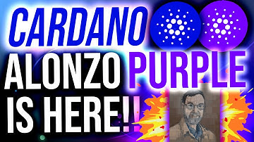 ALONZO PURPLE IS HERE!! CARDANO (ADA) Smart Contracts Creeping Closer.