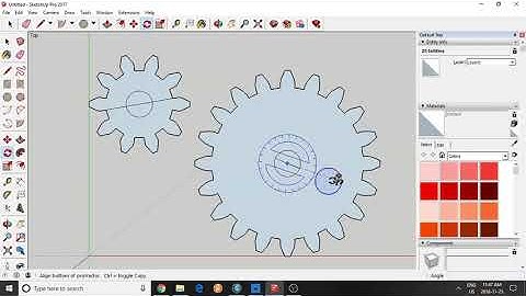 Making Gears in Sketchup and Inkscape