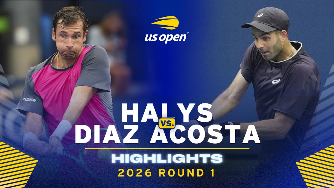 Quentin Halys vs. Facundo Diaz Acosta Highlights | 2026 US Open Round 1