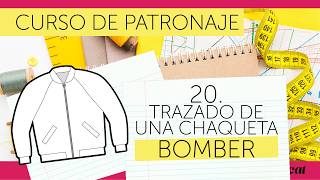 Trazado del patrón de una chaqueta bomber