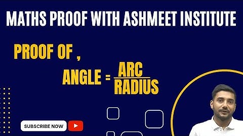 Proof of Relation between angle, Arc & Radius, angle=Arc/Radius #Class 11th
