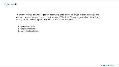 distinguish between time-series and cross-sectional data;