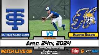 HCTV SPORTS: Hastings Baseball vs St. Thomas Academy Cadets | 4.24.24