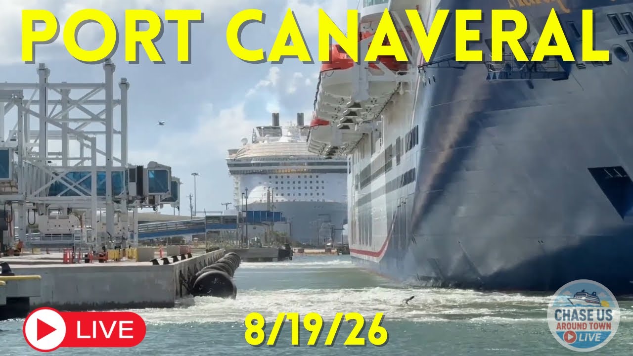 LIVE: Watching Cruise Ships Leaving Port Canaveral LIVE! (September 19, 2026)