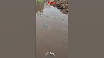 Mini Rc boat testing in water toys boat part 3 #shorts