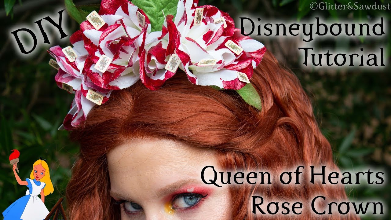 Queen Of Hearts Rose Crown Diy Disneybound Youtube