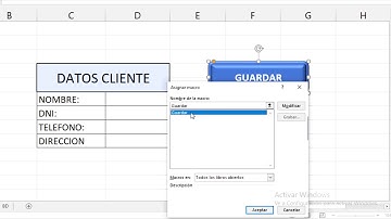 botones  de  GUARDAR y LIMPIAR con MACROS, de manera muy fácil - EXCEL