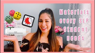 Materials Every SLP/ SLP Student Needs | The Speechie Garden