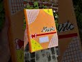 music file cover decoration ideas #viral  #art #subscribe #like #instagram #trending #cbse #school
