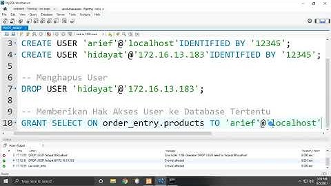 Manajemen User dan Hak Akses Database di MySQL