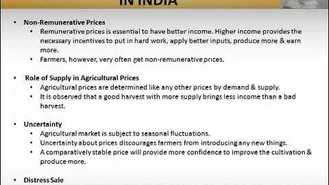 Agriculture During Post Reform Period   BCOM Video Lecture   Gold Academy