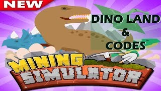 🦕 DINOS and NEW CODES | Mining Simulator | Roblox