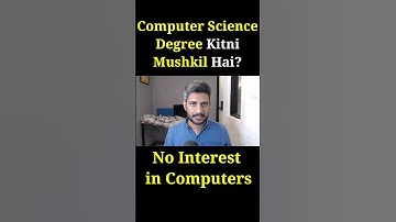 Computer Science Degree Kitni Mushkil Ha?| Naveed Ahmad Mayo#shorts