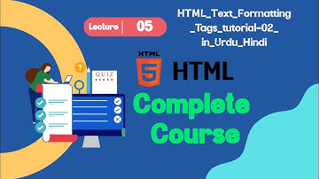 HTML - Text - Formatting - Tags - Tutorial - in - Hindi - Urdu - Part