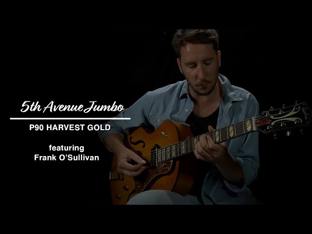 Напівакустична гітара Godin 5th Avenue Jumbo P90 Harvest Gold