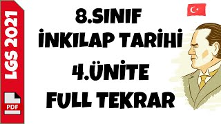 8.SINIF İNKILAP TARİHİ 4.ÜNİTE FULL TEKRAR