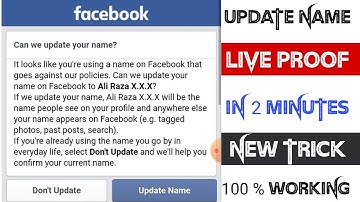 Update Name New Trick 2023 || How to Send FB ID on Update Name 2023 || Update Name || live Proof