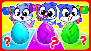 Choose the Right Surprise Egg 🐣 😍 Best Cartoons for Kids + Nursery Rhymes by Sharky&Sparky