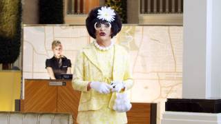 ORBITZ GAY TRAVEL MISS RICHFIELD 1981commercial filmed in the Georgian Terrace hotel lobby