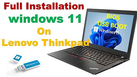 How to install Windows 11 on Lenovo thinkpad /  Set up BIOS and full installation 