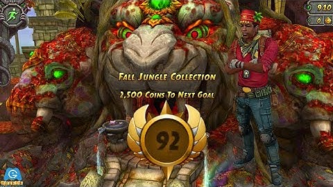 iGameMix🏛New Level 92, Fall Jungle Collection Challenge👏TEMPLE RUN 2 HD Gameplay #924