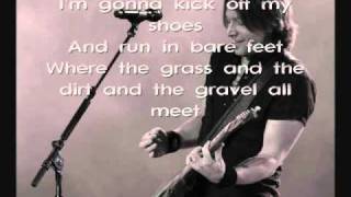 Keith Urban - Where The Blacktop Ends - with lyrics chords