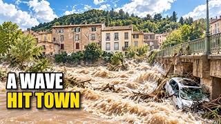 France Flood: Up to 9 Inches of Rain in Hours, River Jumps 12 Feet and Sweeps Cars Away in Lodève