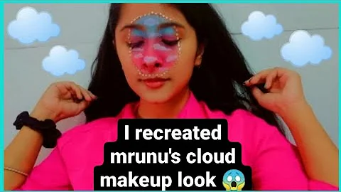 I recreated Mrunal Panchal's cloud makeup look😱❤ | Shuhana Dutta Gupta | #mrunu #gujjuunicorn