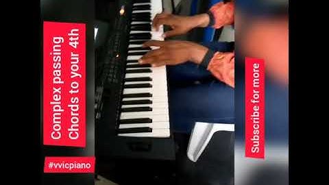 Tutorial on Complex  piano passing chords to your 4(fa) and can be use as a turnaround