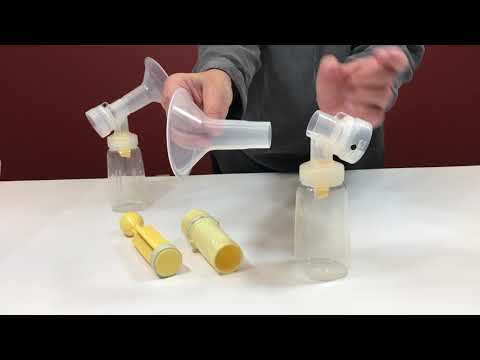 How to Assemble a Medela Manual Breast Pump from the Lactina Breast Pump Attachment