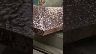 Hand Hammered Copper Bar Top – Bespoke Metal Surface in Production
