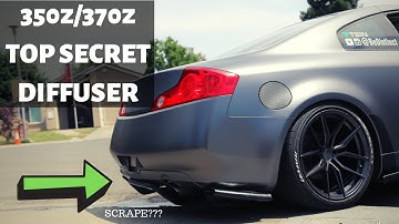 Installing a 350z Top Secret DIFFUSER on my G35 Coupe*** slips off ramp