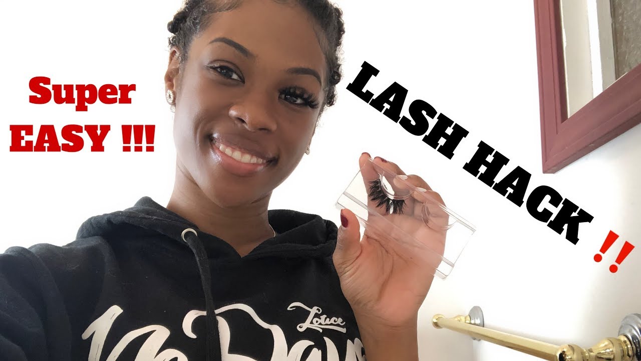 HOW TO PUT ON LASHES EASY - YouTube