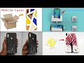 4 Awesome Phone Cover making at home | How to make mobile phone cover