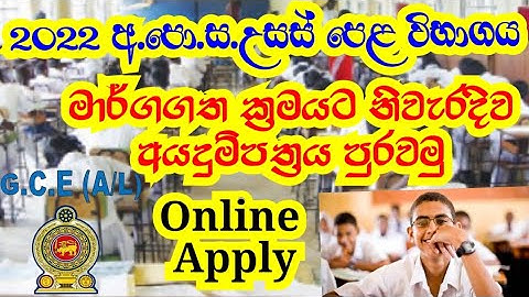 How to apply a/l application 2022 I  A/L application private 2022 I Fill Online a/l Application 2022