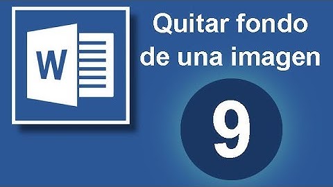 Tutorial Word (Cap. 9) Quitar Fondo de una Imagen en Word