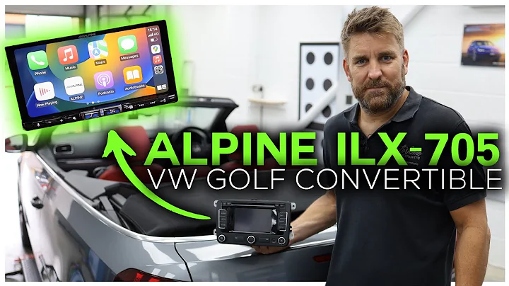 VW Golf Convertible Gets New Alpine ILX-705 Head Unit Upgrade!