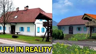 UTH map in Real World and in Farming Simulator 15