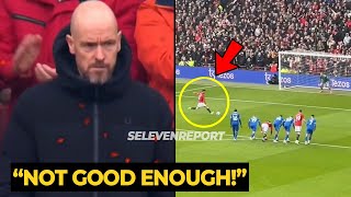 Ten Hag reaction on Bruno Fernandes penalty goal vs Everton | Manchester United News