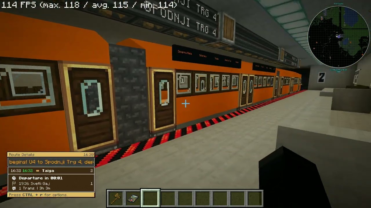 Working Metro System in Minecraft! (Create Mod & Create Railways Navigator)