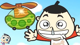 The Flying Sweet Pea Boat Adventure Funny Cartoon Video for Kids